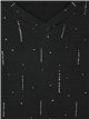 Sparkle rain v neck top