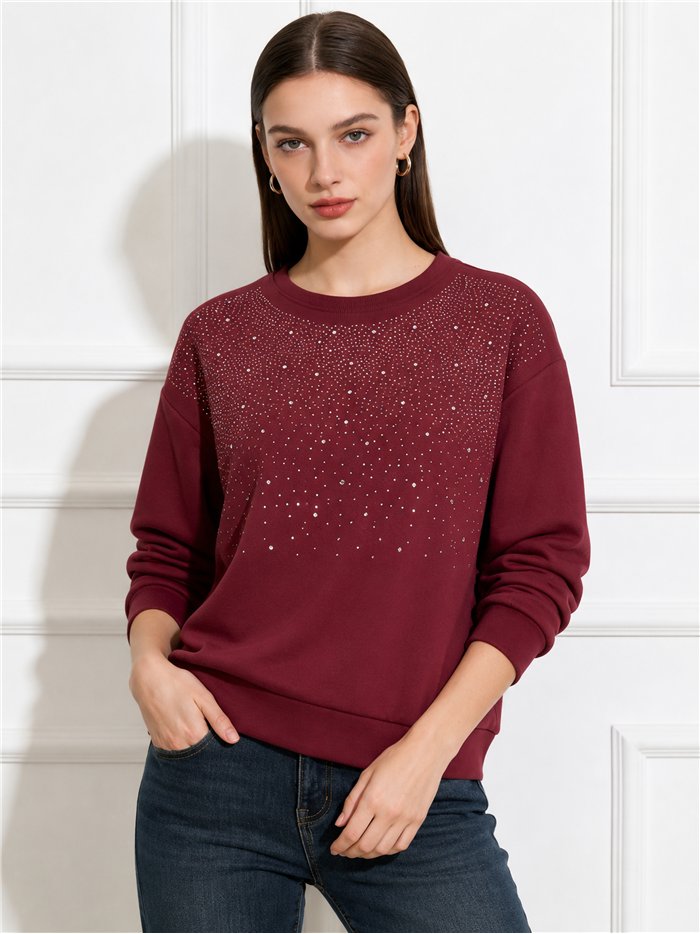 Sudadera strass degradado