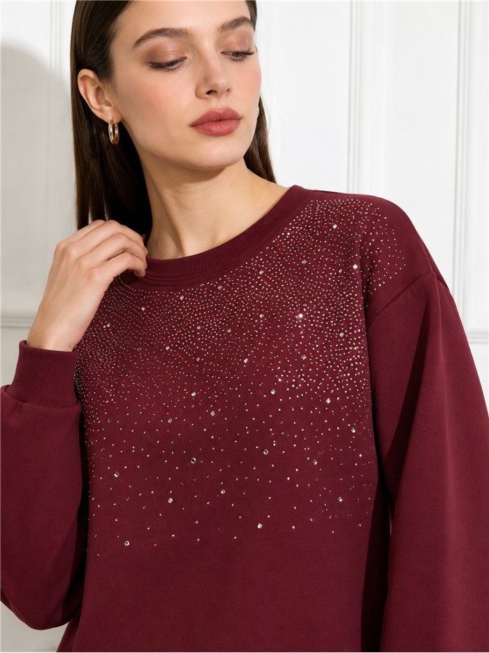 Sudadera strass degradado