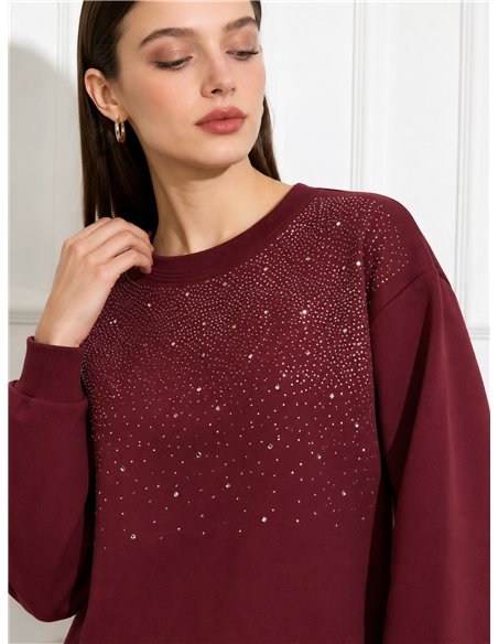 Sudadera strass degradado