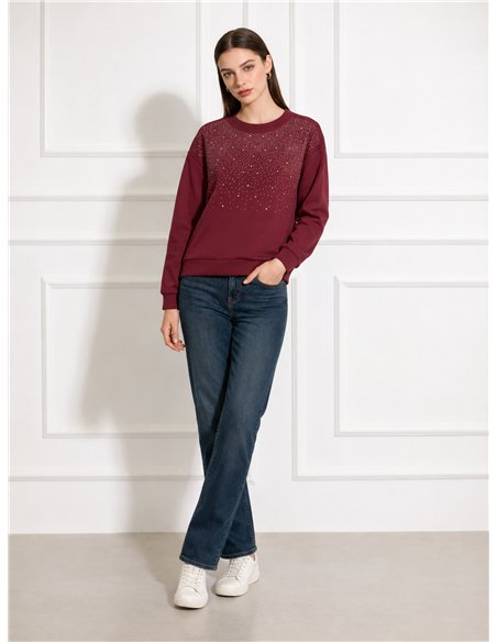Sudadera strass degradado