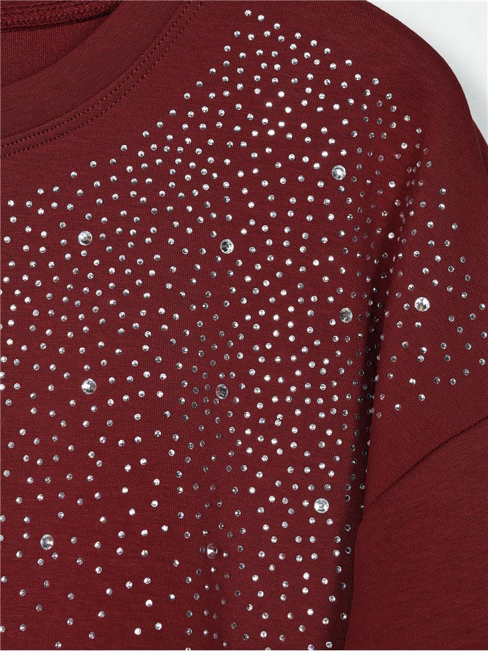 Sudadera strass degradado