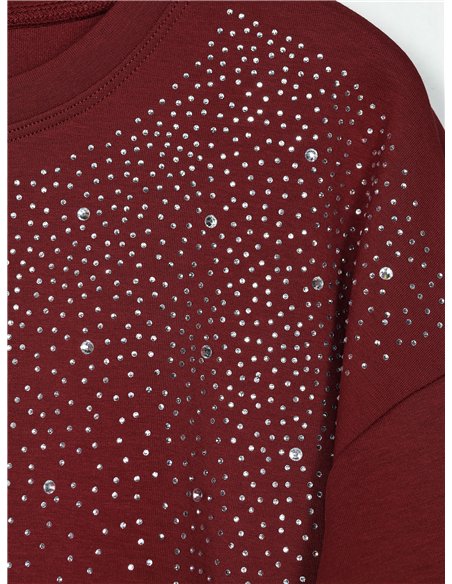 Sudadera strass degradado