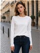 schlichtes, langärmeliges Basic-T-Shirt