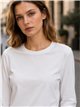 schlichtes, langärmeliges Basic-T-Shirt