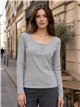 Camiseta canalé detalle botones