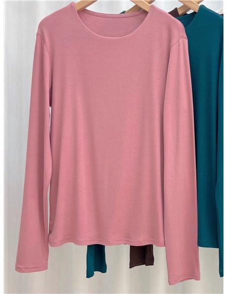einfaches langärmeliges T-Shirt