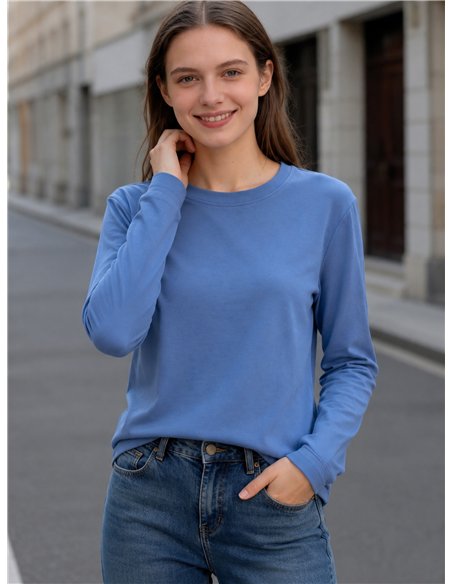 einfaches langärmeliges T-Shirt