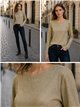 Metallic-Langarmshirt