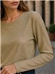 Metallic-Langarmshirt
