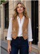 Conjunto camisa y chaleco bordado
