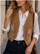 Conjunto camisa y chaleco bordado