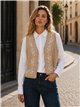 Conjunto camisa y chaleco bordado cenefa