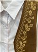 Conjunto camisa y chaleco bordado cenefa