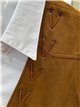 Conjunto camisa y chaleco con cordones