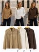 Camisa efecto ante con bolsillos