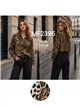 Chemise en satin à imprimé animal