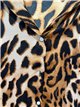 Chemise en satin à imprimé animal