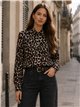 Camisa leopardo satinada