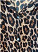 Leopard shirt dress with belt