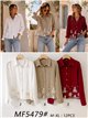 Camicia con ricami traforati