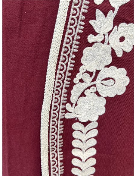 Chaleco bordado floral