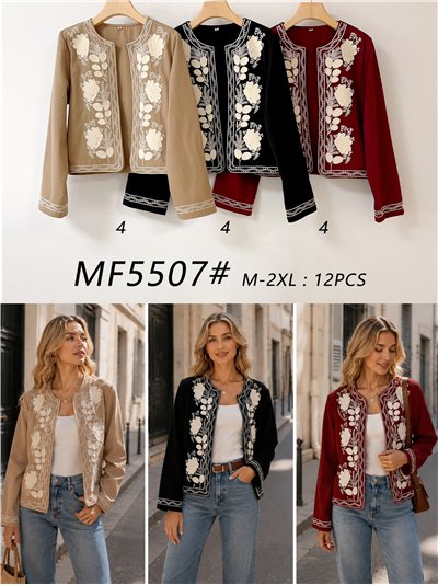 Floral embroidered jacket 2
