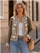Chaqueta bordada floral