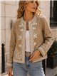 bestickte Jacke im Boho-Stil