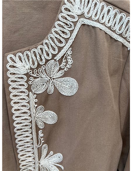 bestickte Jacke im Boho-Stil