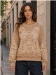 Sweat-shirt à broderies ornementales