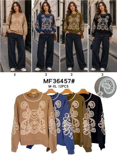 Sudadera bordado ornamental 2