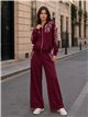 Chaqueta bordada con capucha