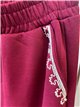 Pantalón wide leg bordado