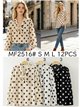 Blusa lunares con lazada