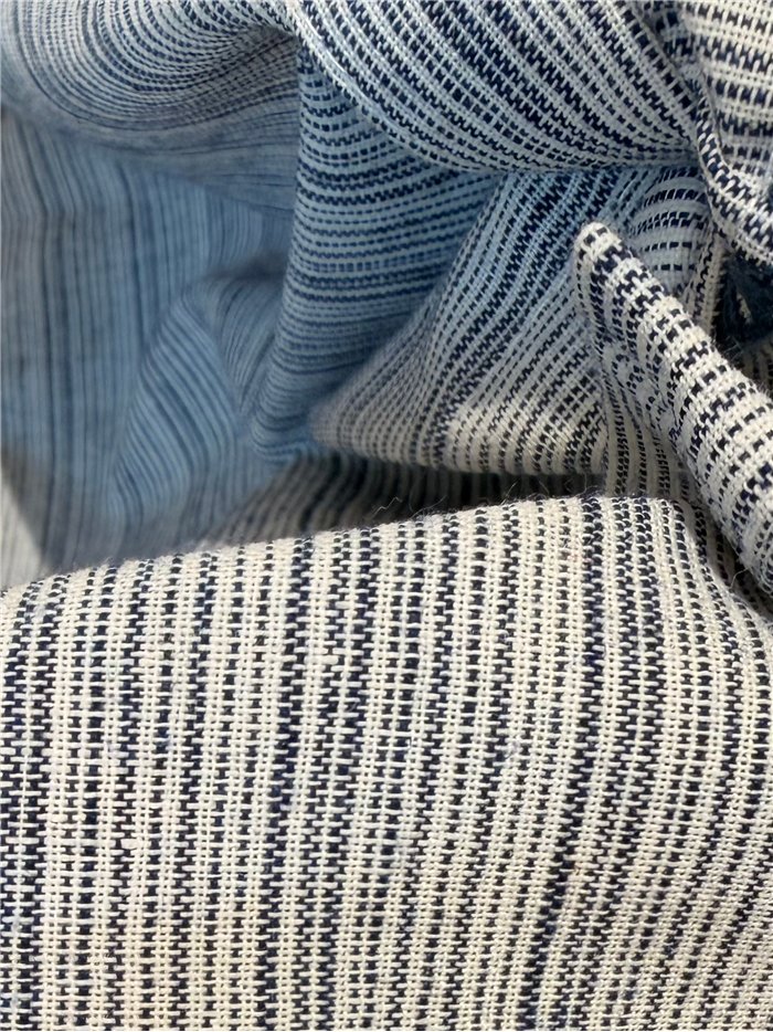 Striped ruffle blouse