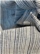 Striped ruffle blouse
