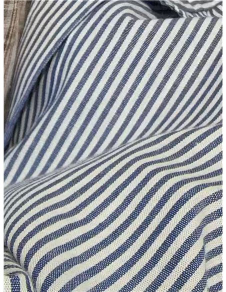 Blusa rayas con volante lateral