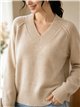 Jersey de punto con cuello pico