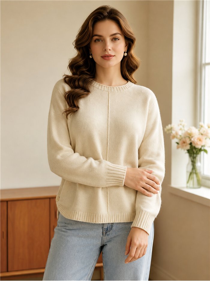 Jersey de punto con costura central