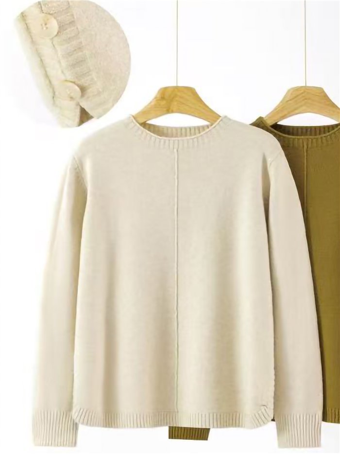 Jersey de punto con costura central