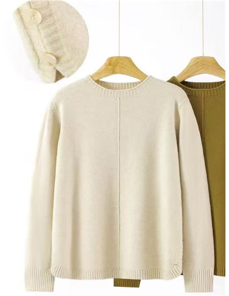 Jersey de punto con costura central