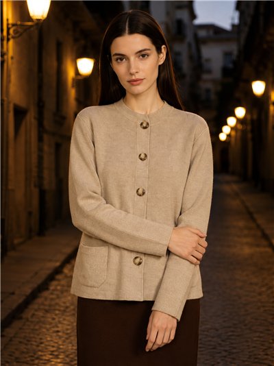 Chaqueta de punto con botones
