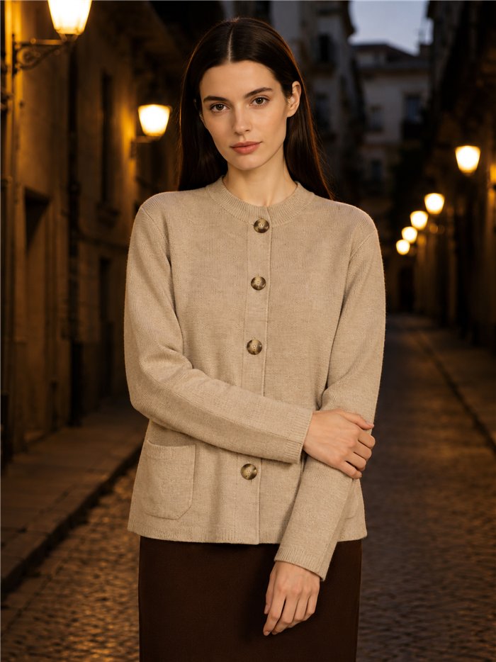 Chaqueta de punto con botones