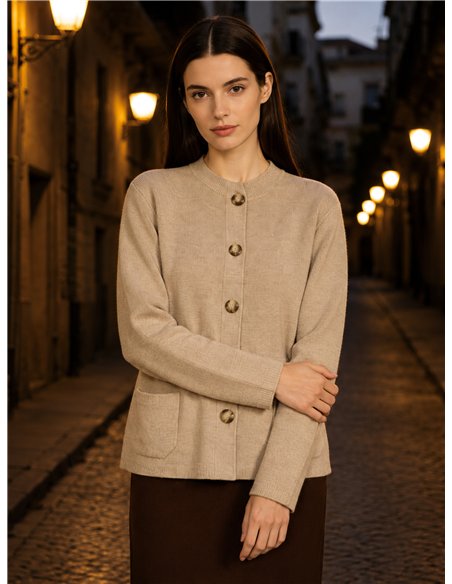 Chaqueta de punto con botones