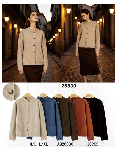 Chaqueta de punto con botones
