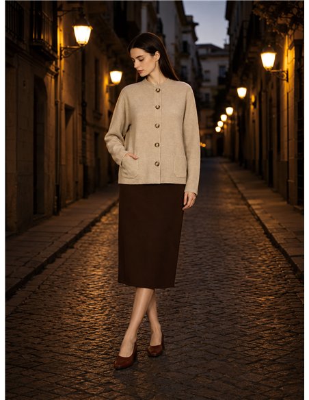 Chaqueta de punto con botones