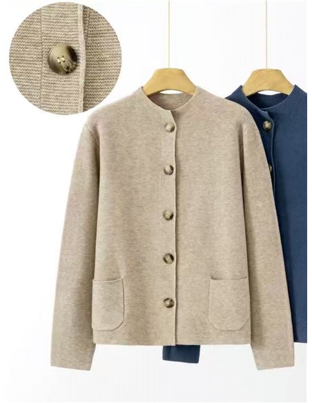 Chaqueta de punto con botones