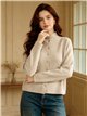 Chaqueta de punto con cuello alto