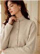 Chaqueta de punto con cuello alto